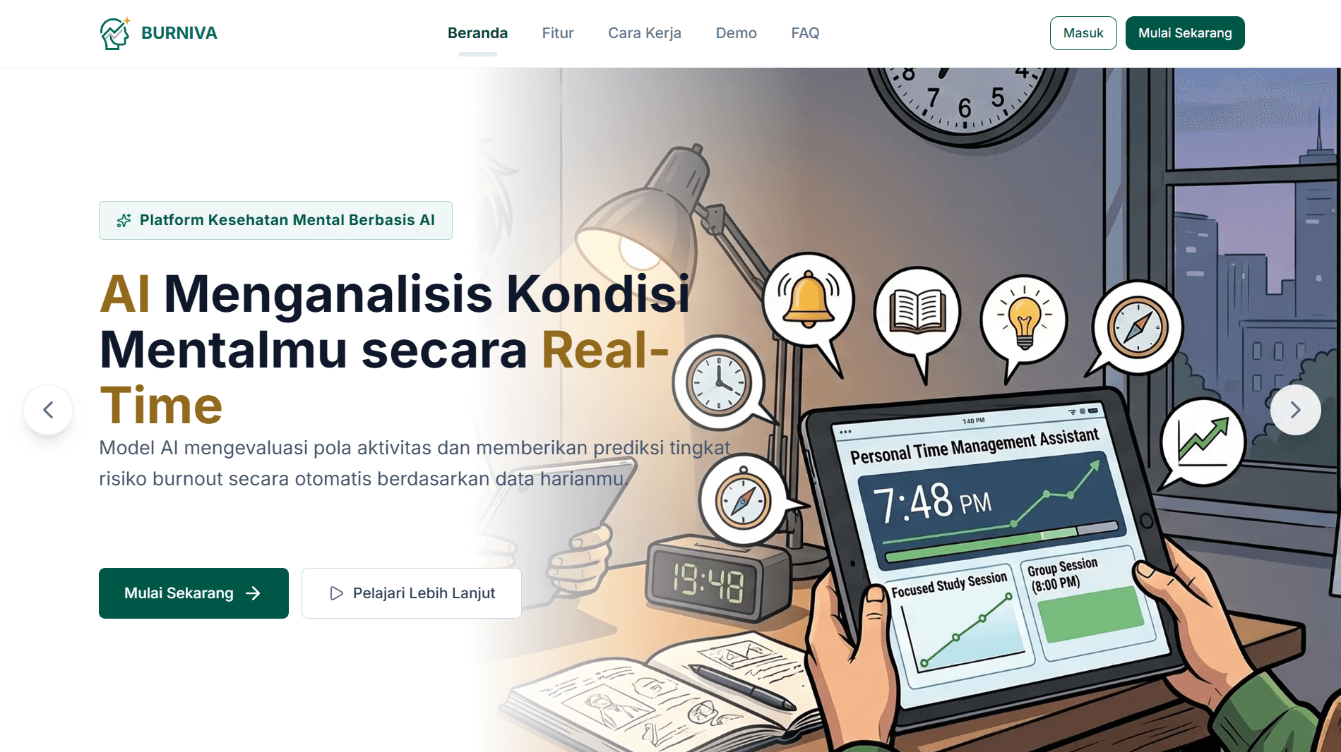 BURNIVA — Monitoring & Deteksi Dini Risiko Burnout Mahasiswa