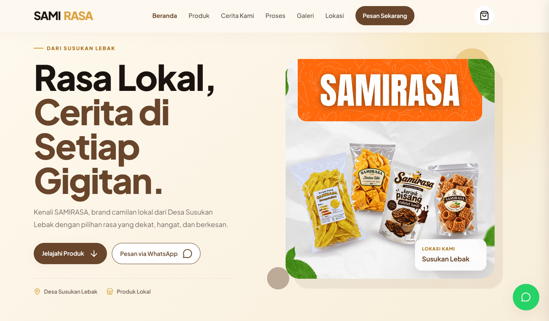 SAMIRASA — Website UMKM & Etalase Produk Desa Susukan Lebak